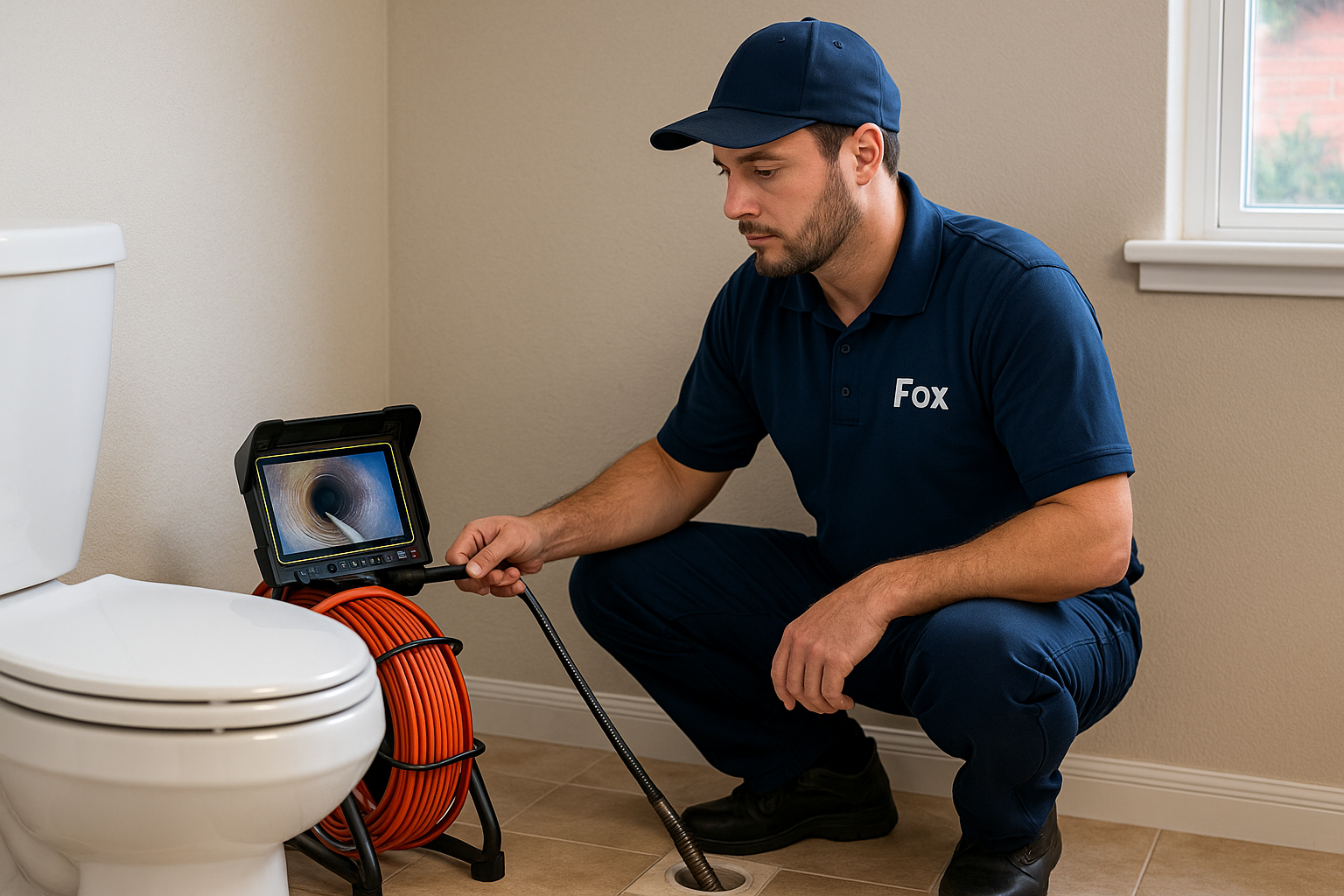 Vídeo inspeção em tubulação de esgoto para caça vazamento